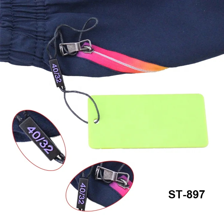 Custom eco-friendly seal tag low price good quality plastic tag with nylon rope