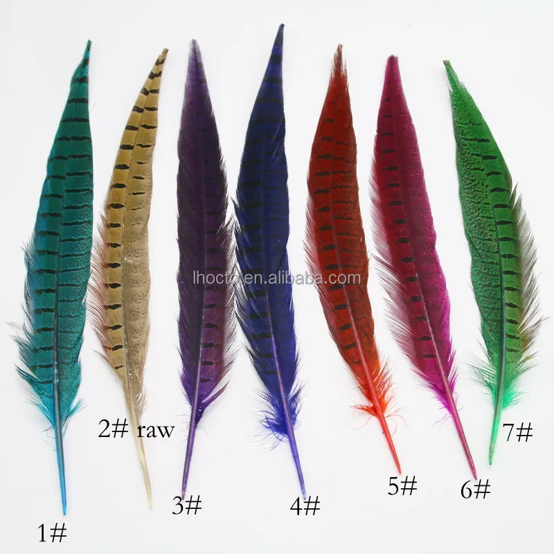 30-35cm Millinery Costume Carnival Headpiece Natural Male Ringneck Pheasant Tail Feathers