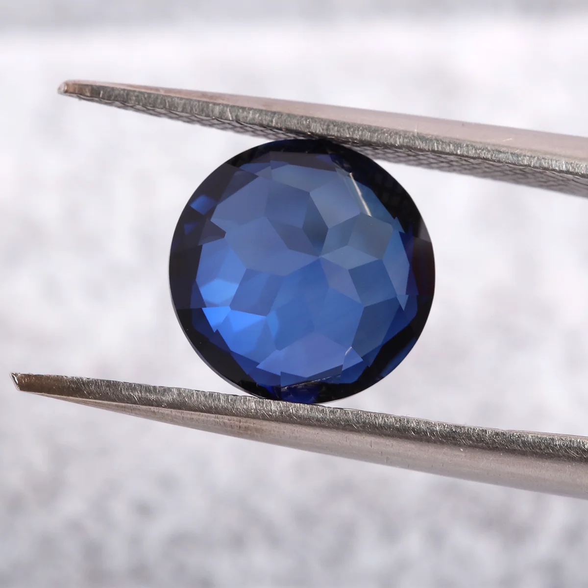 Royal Blue Lab Grown Sapphire Round Shape Fine Jewelry Loose Gems 5A Grade Lab Grown Sapphire