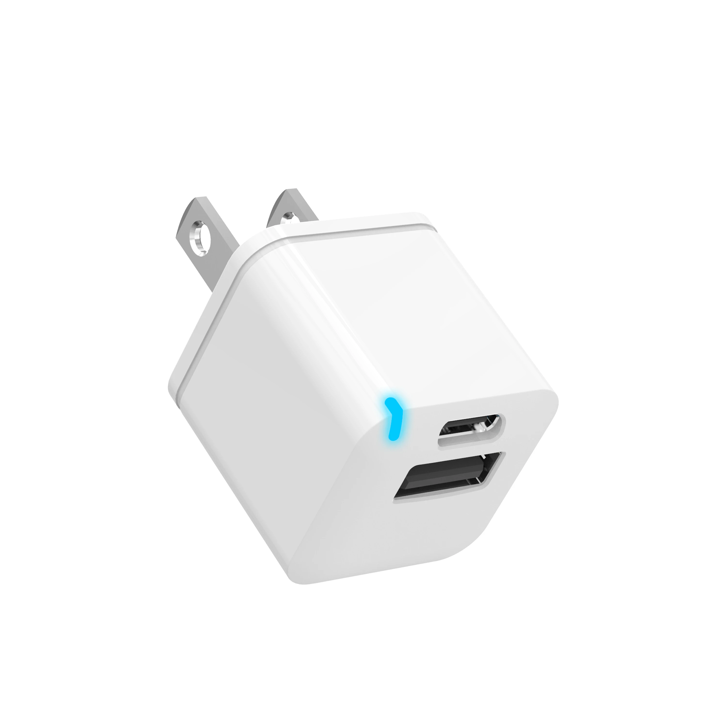 Маленькое и новейшее 20 Вт настенное быстрое Pd20w адаптер для путешествий Mini Mobile Type-c C двойное Usb Pd зарядное
