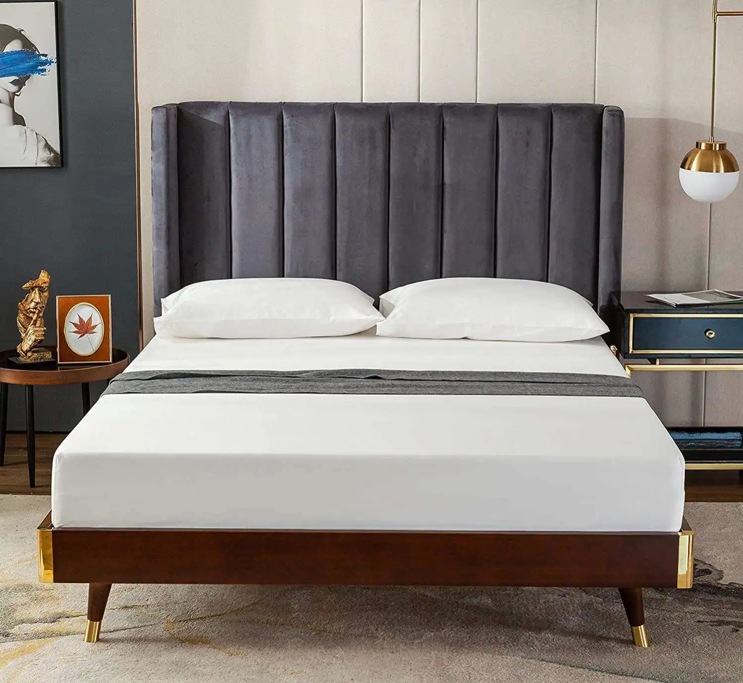 Custom Luxury Hotel Quality 100% Cotton Bedsheets Solid White Plain Style Available in Twin Queen Sizes for Home or Hotel Use