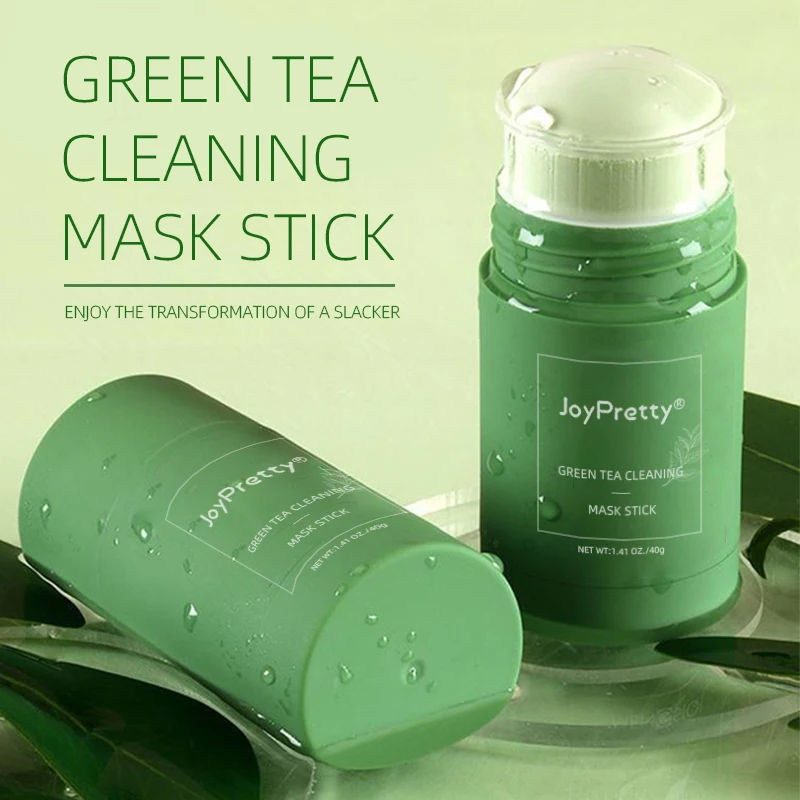 Private Label Clay Mask Stick Facial Skincare OEM ODM Whitening Cleansing Green Tea Mask Stick For Face