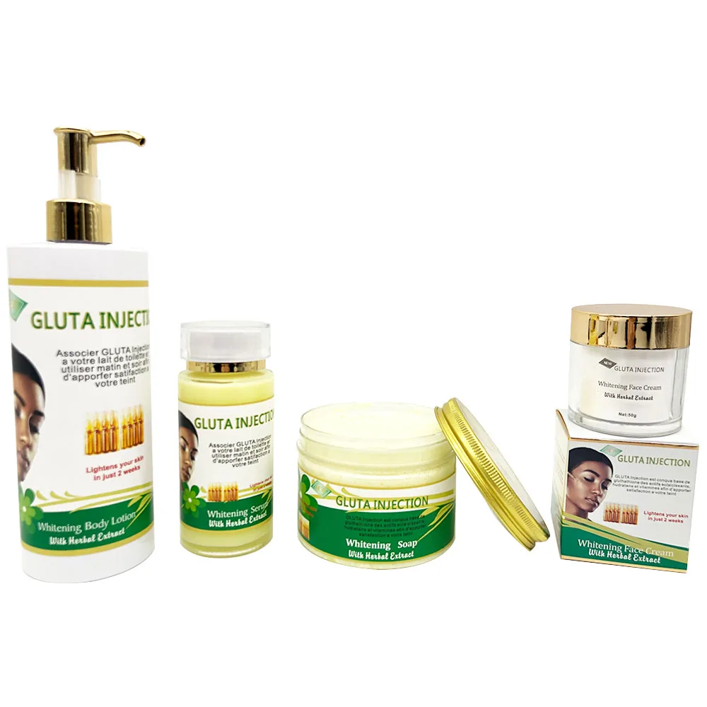 Natural Organic Herbal Extract Gluta Super Whitening  Brightening Moisturizing Remove Pimple Dark Spot Skincare Set
