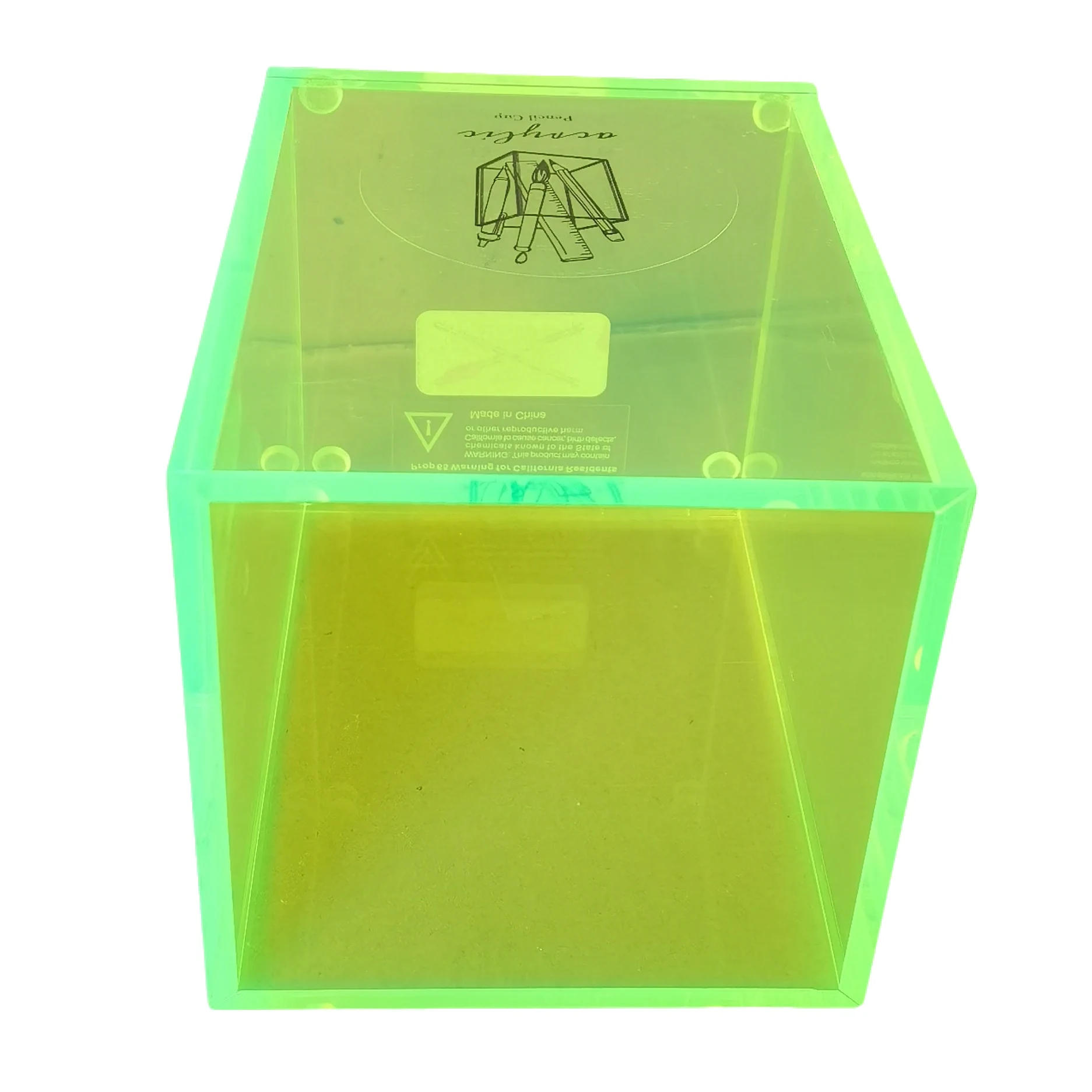 OEM Clear acrylic retail display rack Clear Display Stand Desktop Writing Pot Acrylic Pen Holder