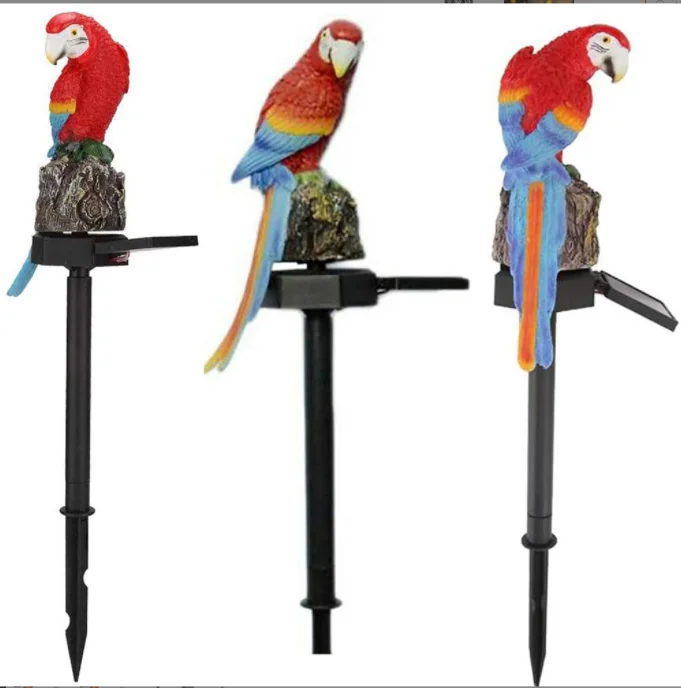 SOL9372-C001Parrot Solar Light for Garden Decoration, Waterproof Stake Garden Light Solar Power, Outdoor Parrot Bird Lawn Light