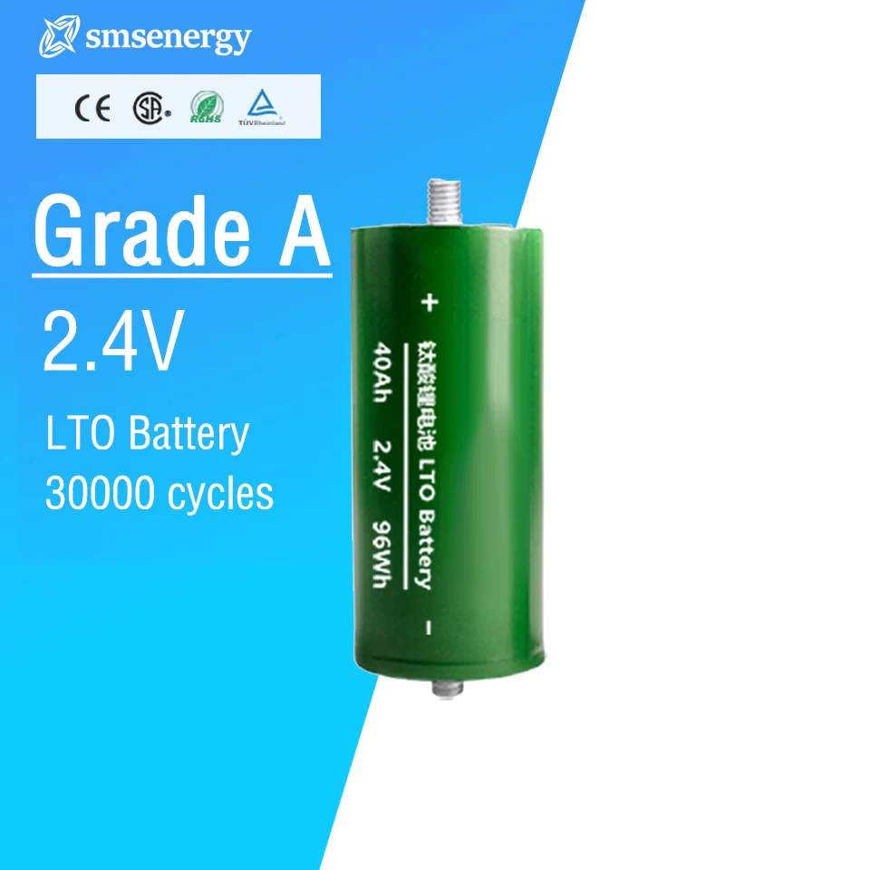 Hot sale  2.4V 40Ah  LTO battery lithium solar Titanate Battery for multiple applications and fields