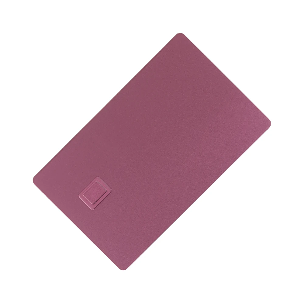 Laser Engraved  HICO Magnetic Stripe and Signature Strip Stainless Steel Metal Credit Card Brushed Gold Silver Metal  Card