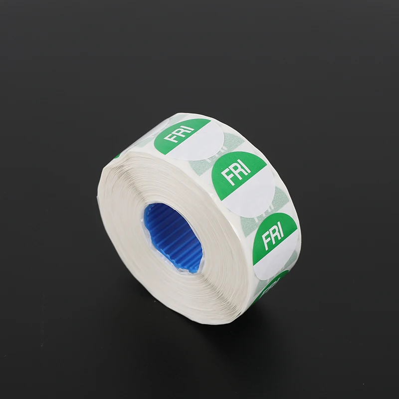 Custom Printing Removable Paper Week Label