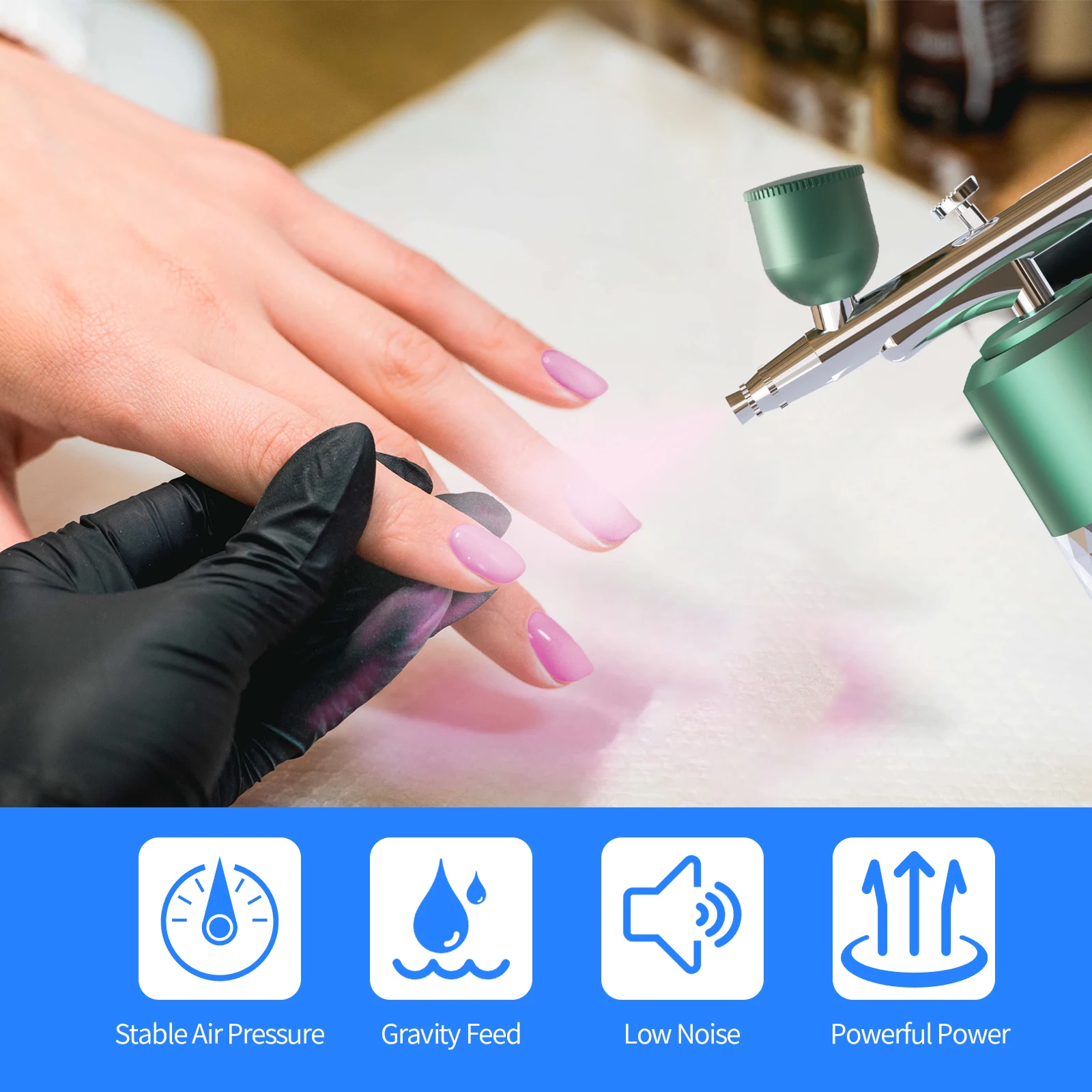 New Releases Barber Machine Tattoo Gun Nail Painting Spray Gun Paint Air Brush Machine Manual Airbrush For Cakes