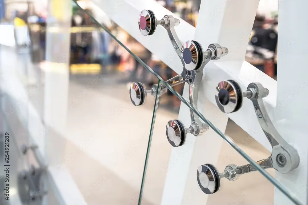 SS304 Stainless Steel Glass Fitting Claw Handrail Glass Fixing Spider