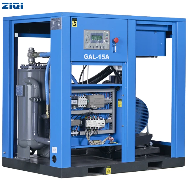 Competitive price outstanding stationary 15 kw 50 hz low pressure air-cooling screw air compressor for industrial.