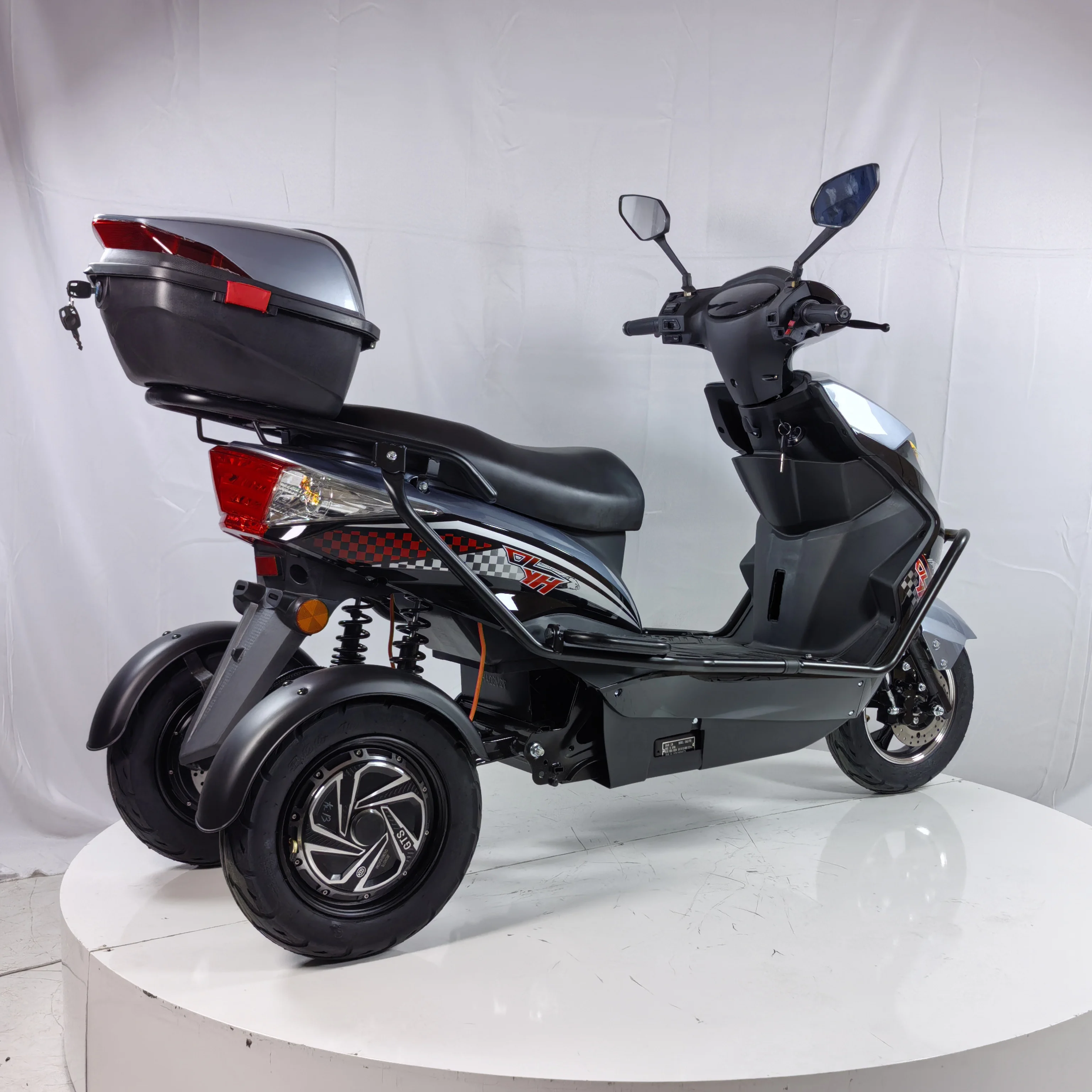 VIMODE 2024 Wholesale CKD Electric Motorcycle 3 Wheels Low Speed Electric Passenger Tricycle 1000W For Adults