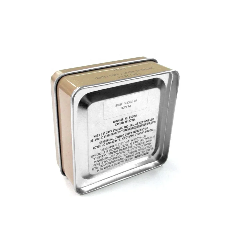 Custom Printed Square Metal Soap Box