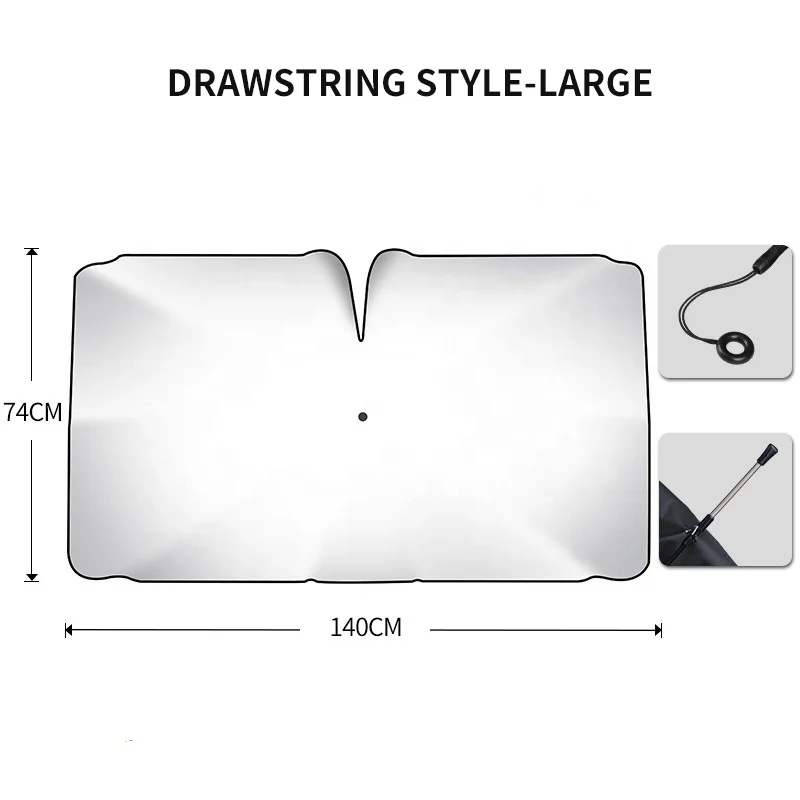 2024 CARFU hot selling car auto parts interior decoration side universal car parasol