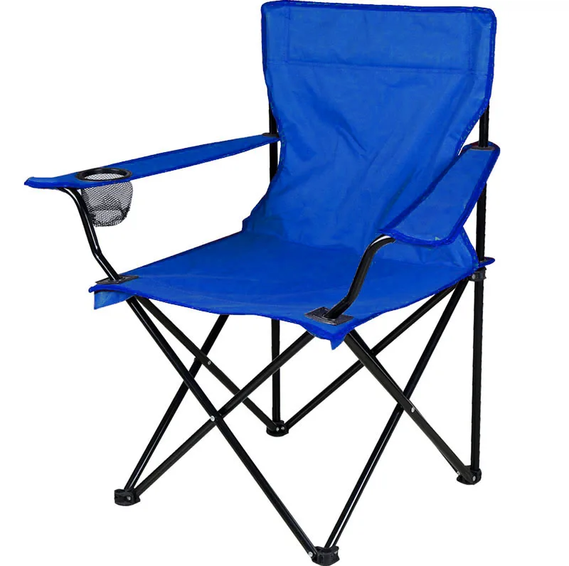 Outdoor folding armchair with cup holder for easy carrying   beach chair  camping chair