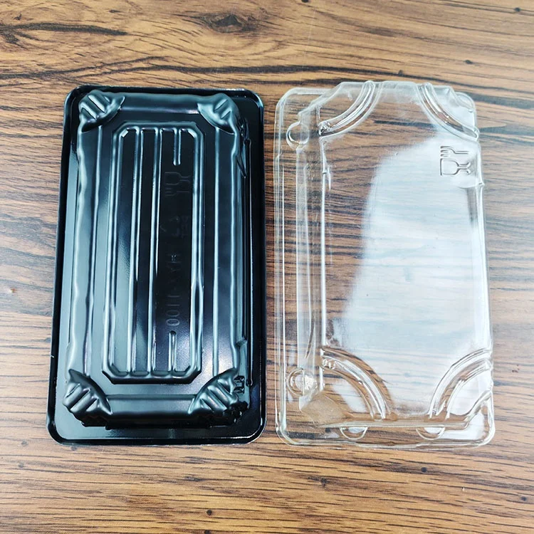 Wholesale Modern Style Convenient rectangle platter Container  Food Open anti fog Lid Plastic Box for take out