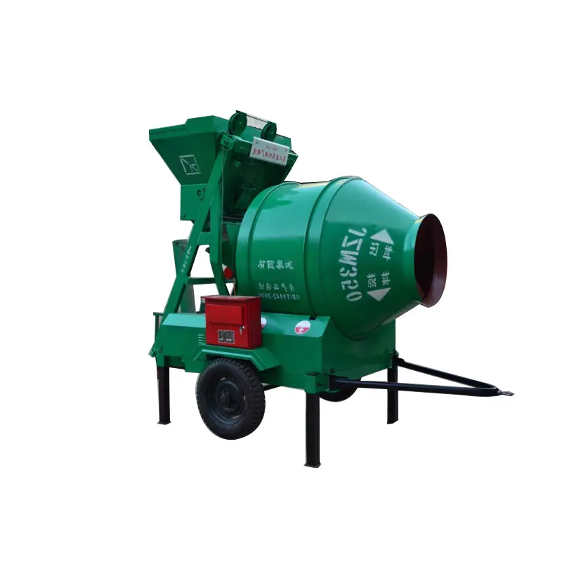 Direct Sale Jzc500 Concrete Mixer 500L Hydraulic Tipping Bucket Type Mortar Diesel Drum Mixer For Construction Sites