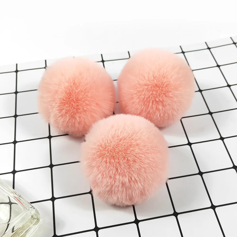 Accessories  hats phone pompoms 3-10 cm, popular artificial rabbit fur balls various colors and sizes fur pom pom