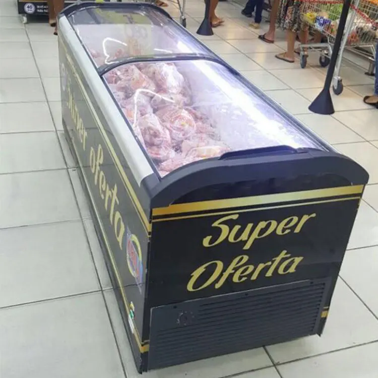 Supermarket Convenience Stores Are Universal Refrigeration Equipment Ice Cream Dipping Cabinet Chest Freezers