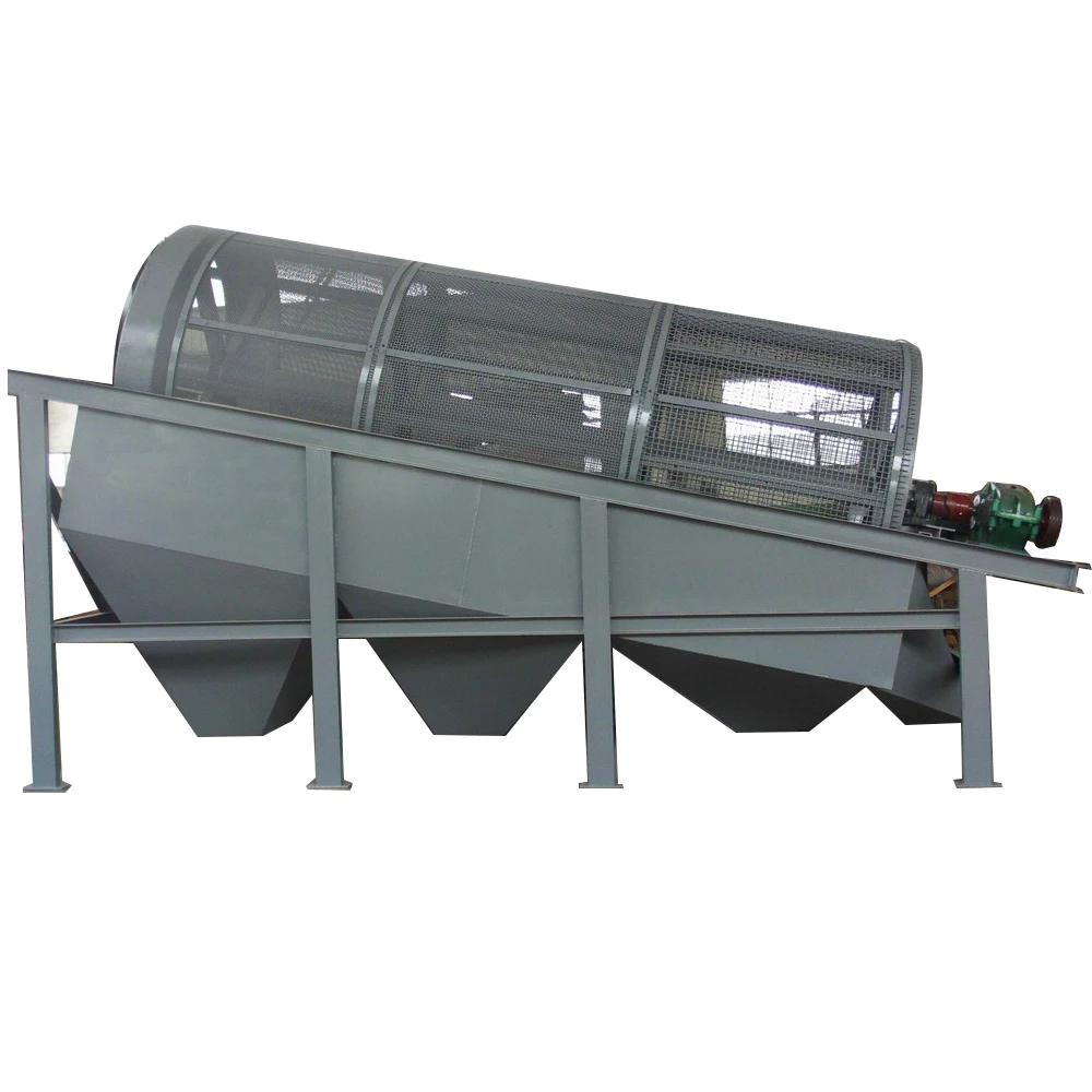 Industrial rotating trommel screen rotary large trommel screen shaftless for sale