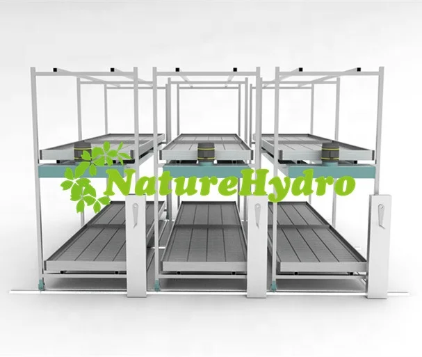 
Nursery growing tables 4x8 grow trays flood drain rolling bench 