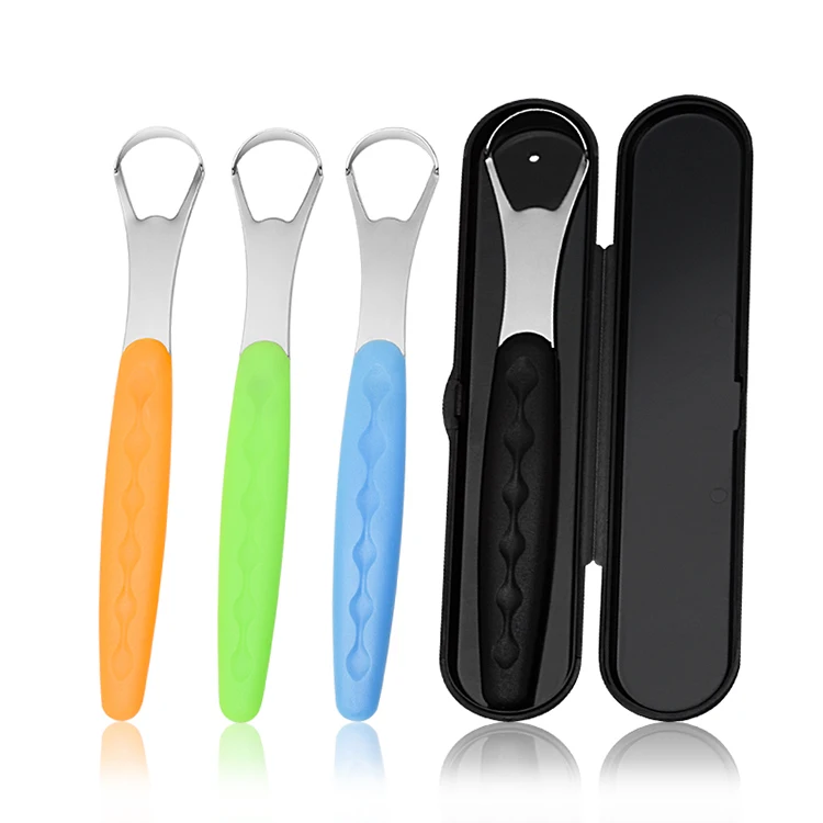 Скребок для очистки языка из нержавеющей стали, скребок из меди и нержавеющей стали