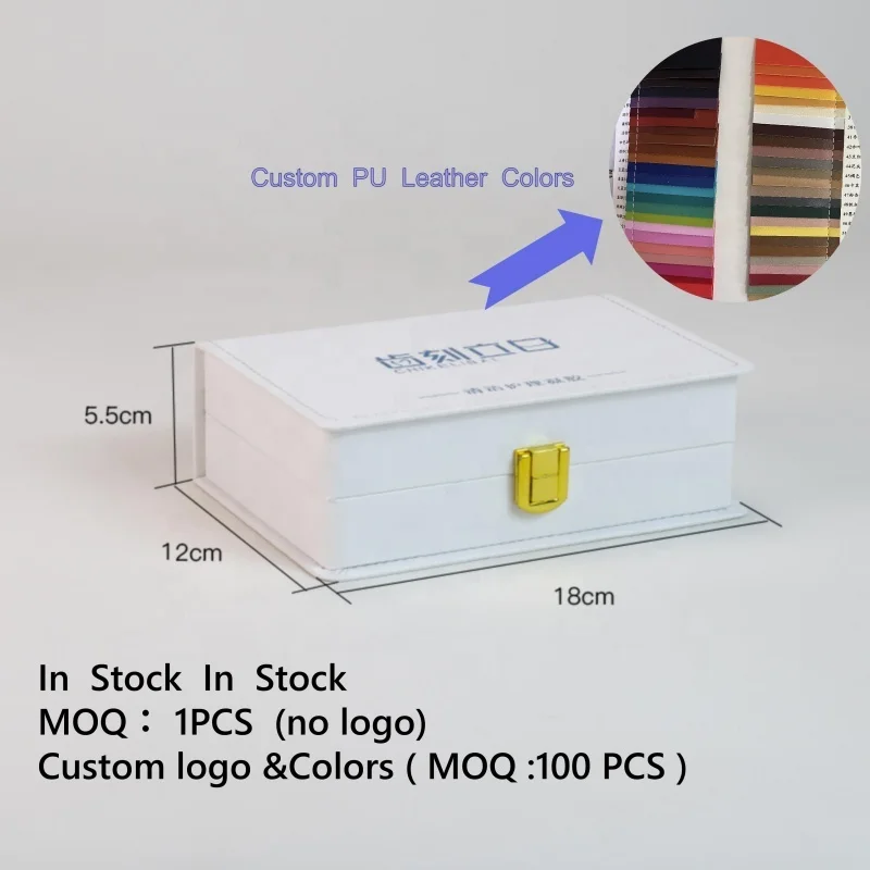 Moq 1pcs Custom Perfume Collagen Peptides Powder Wood Leather Packaging Boxes Weight Loss Peptides Bottle Luxury Packaging Box