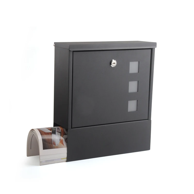 American Mailbox Hot Sale Modern DesignBlack Color iron with powder coating