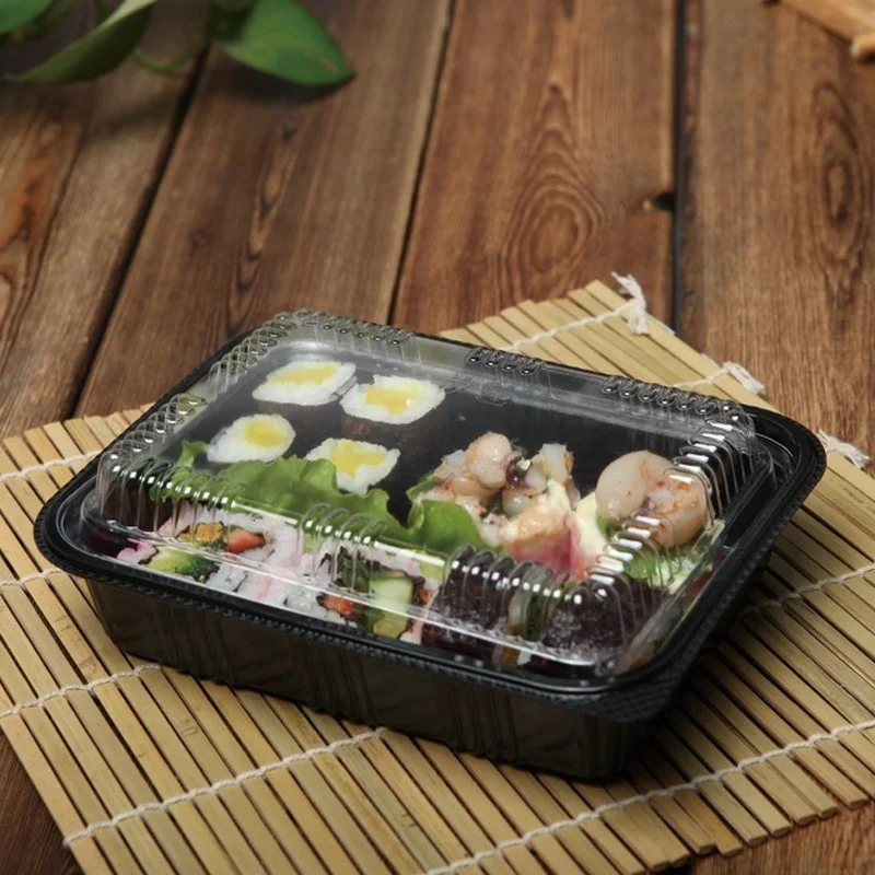 Disposable PP material bento box microwavable takeout food container packaging