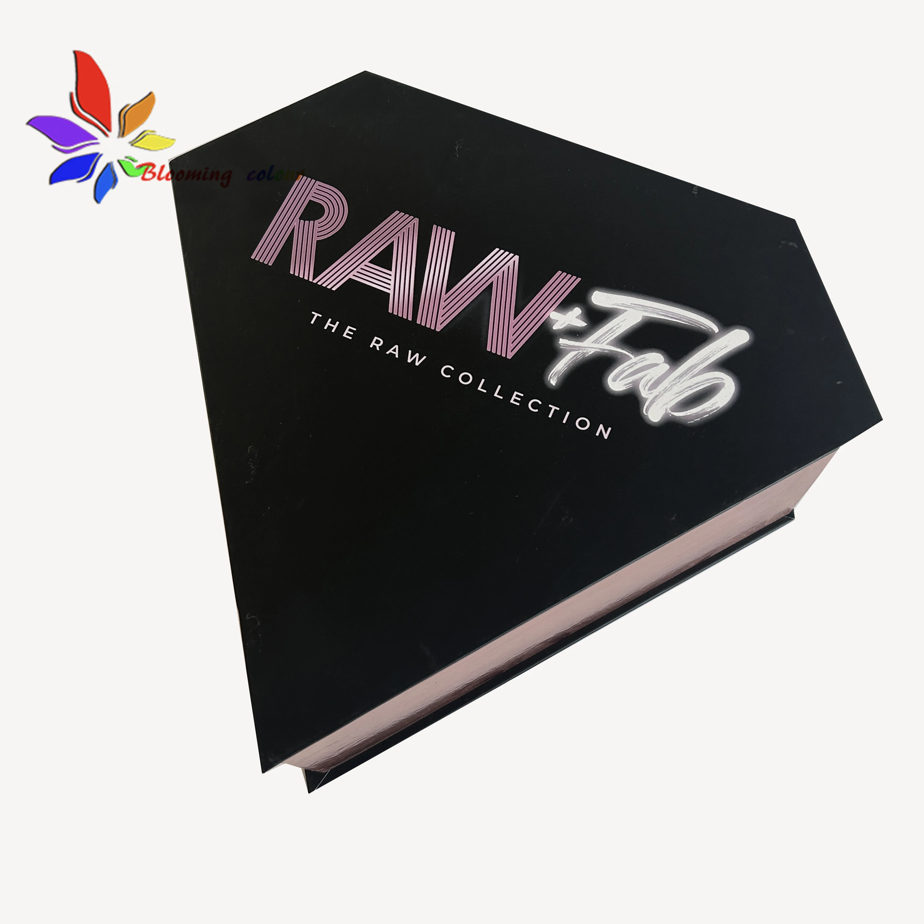 Custom private label shiny packaging box art design packaging gift box