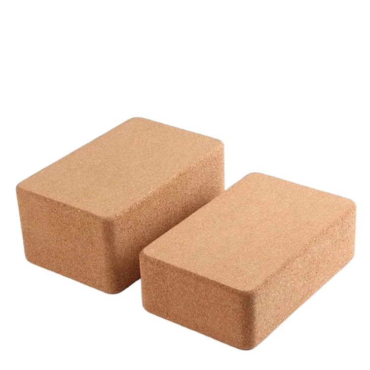 Cheap Wholesale Custom logo Private Label Body Building cork yoga block