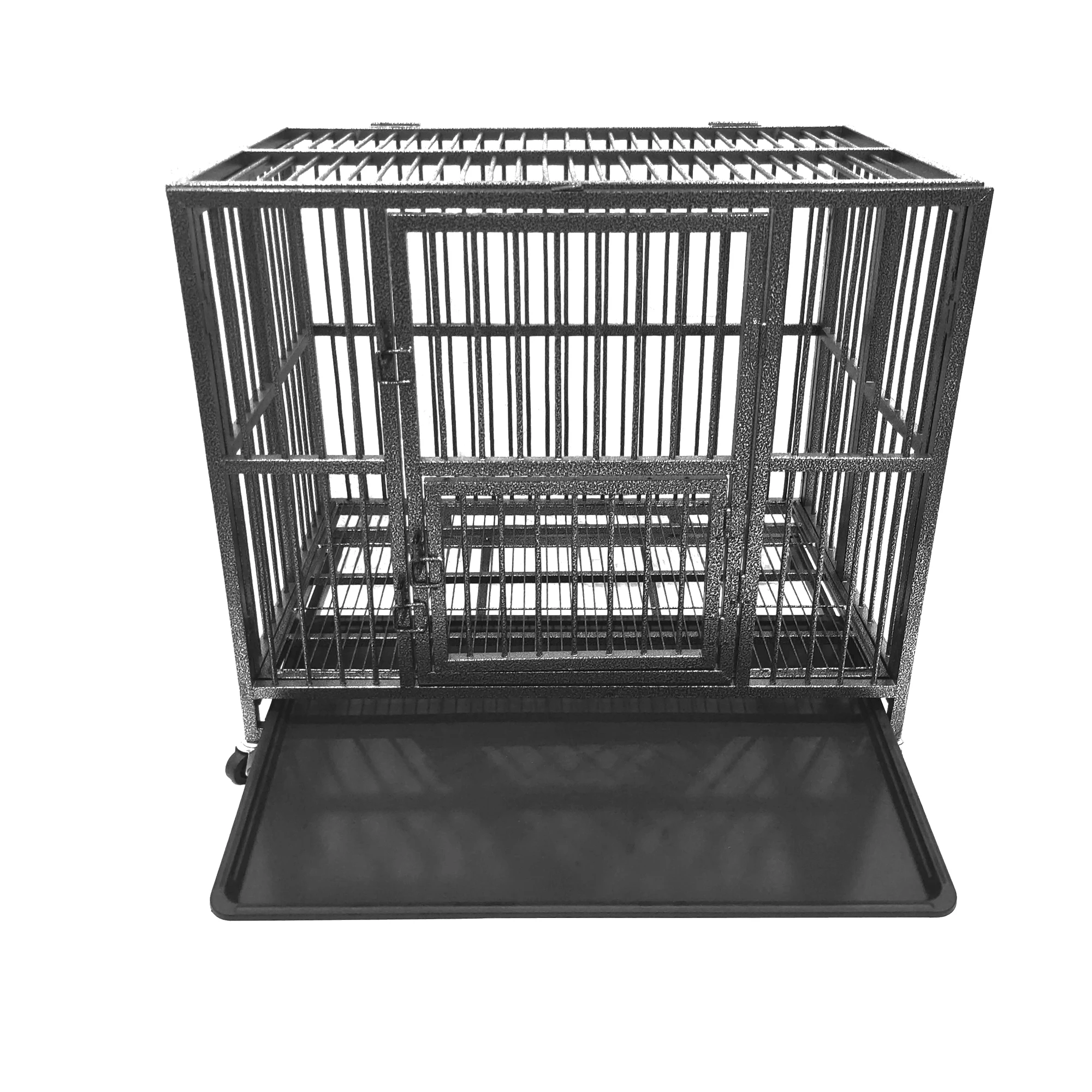 Factory Wholesale Eco-Friendly Metal Foldable Large Heavy Duty Pet Dog Crate Dog Cage MH-FHD36