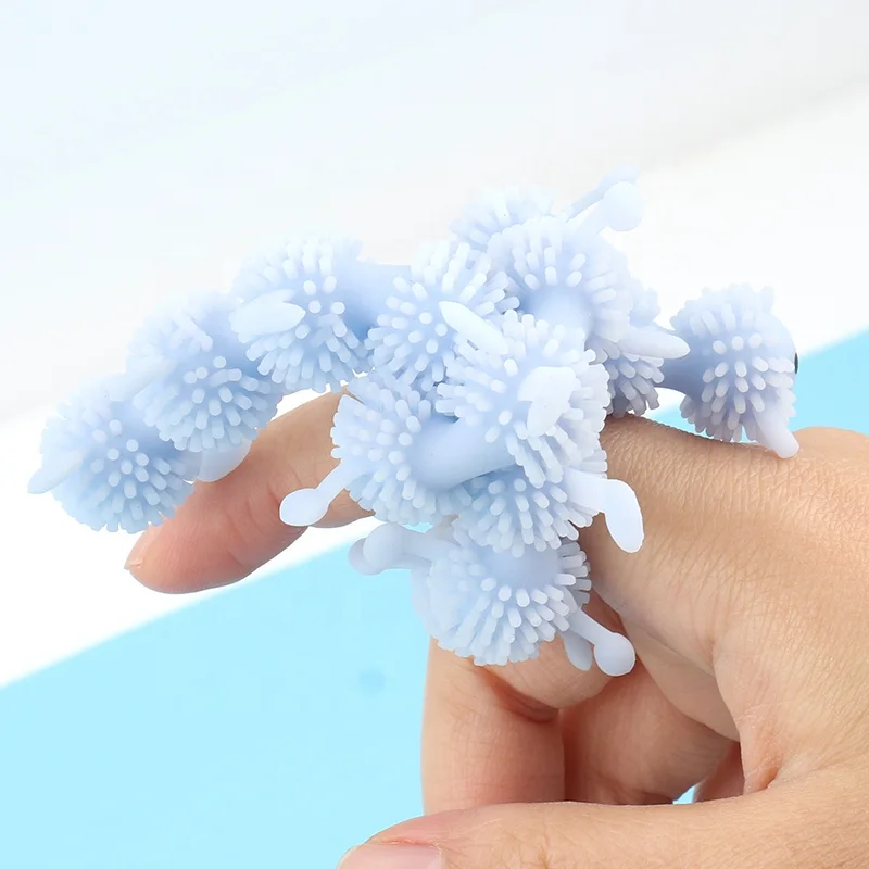 
Huayi TPR Super Stretchy GLowing in the Dark Centipede toy Colorful Fidget sensory toy for stress relief 