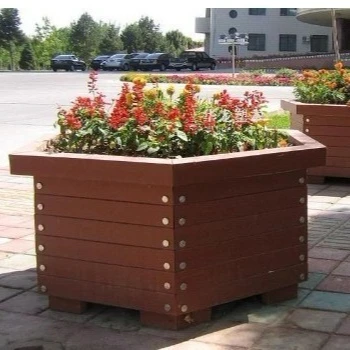 Открытый домашний садовый деревянный пластиковый композитный горшок цветочный