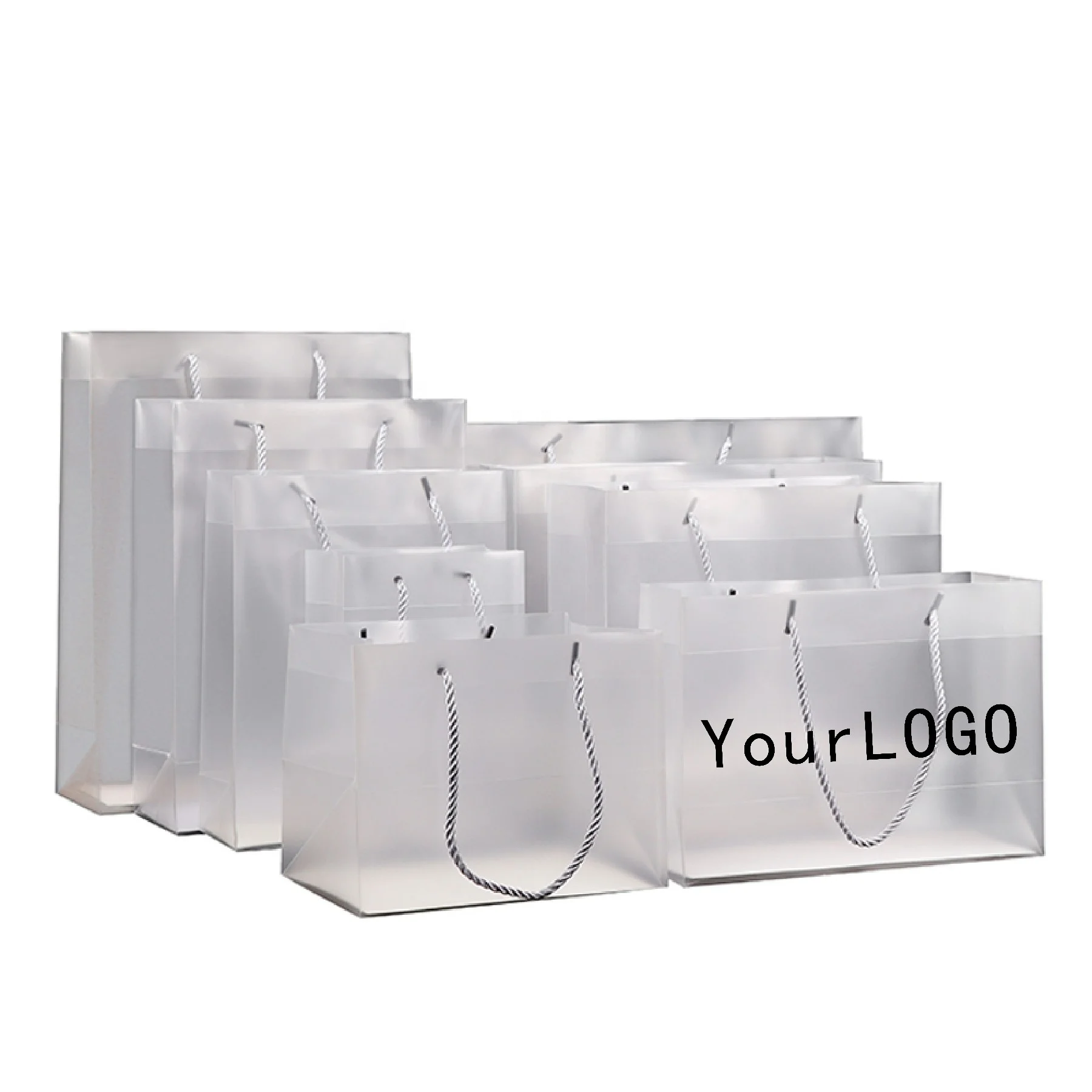
China Print LOGO custom plastic garment bags 