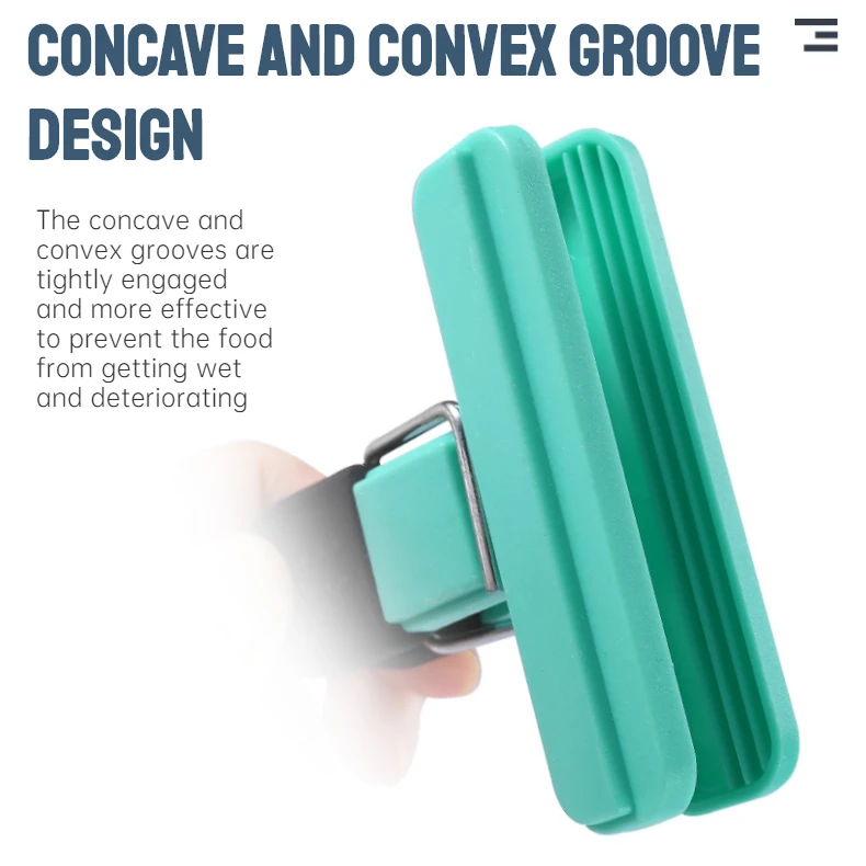 Manjia  Extra Large Colorful Plastic Sealing Clip Preservation Snack Grocery Bag Sealing Clip Large Snack Food Bag Sealed Clip