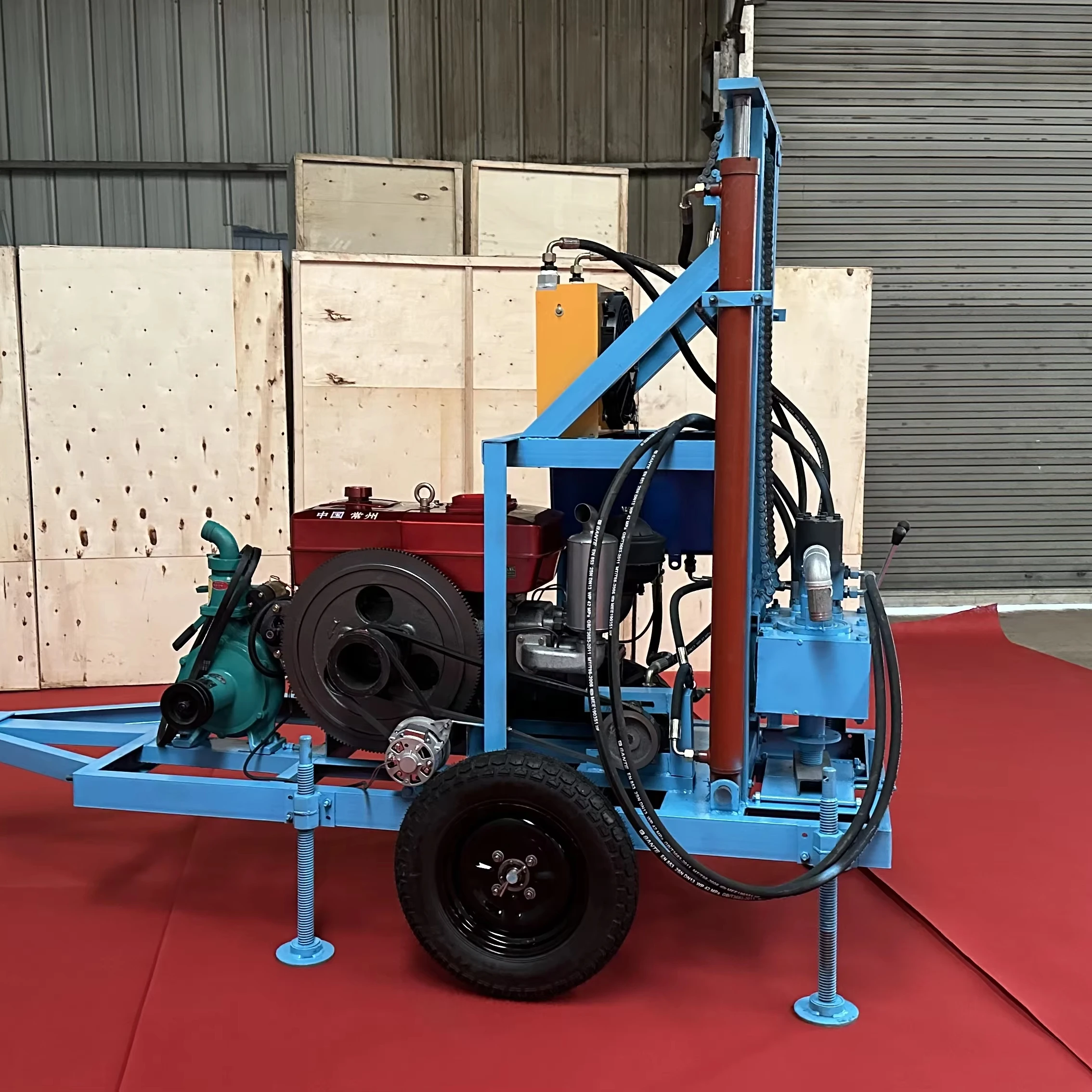 100m 150m 200m diesel water well drilling rig/mining drilling rig etc.