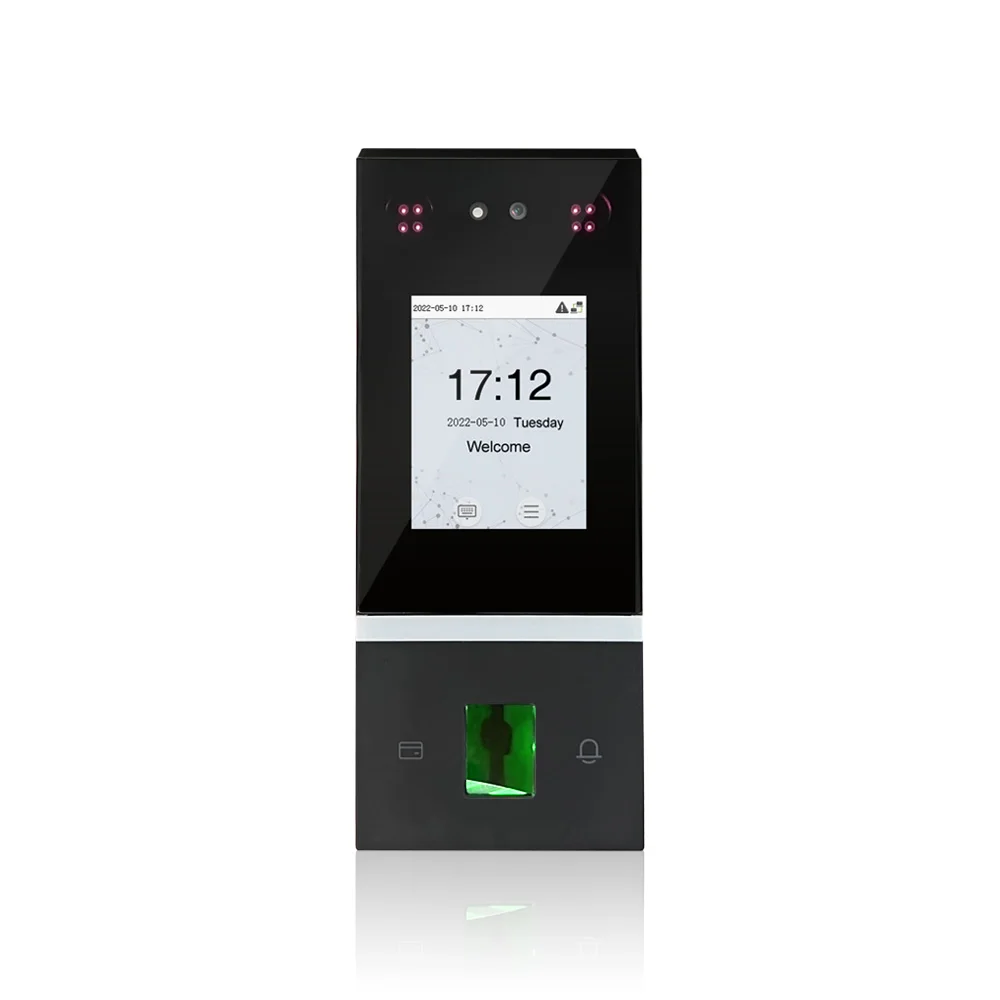 Slim Design Multi-Biometric Facial Recognition Fingerprint Time Clock OEM ZK Access Control With Wireless WiFi