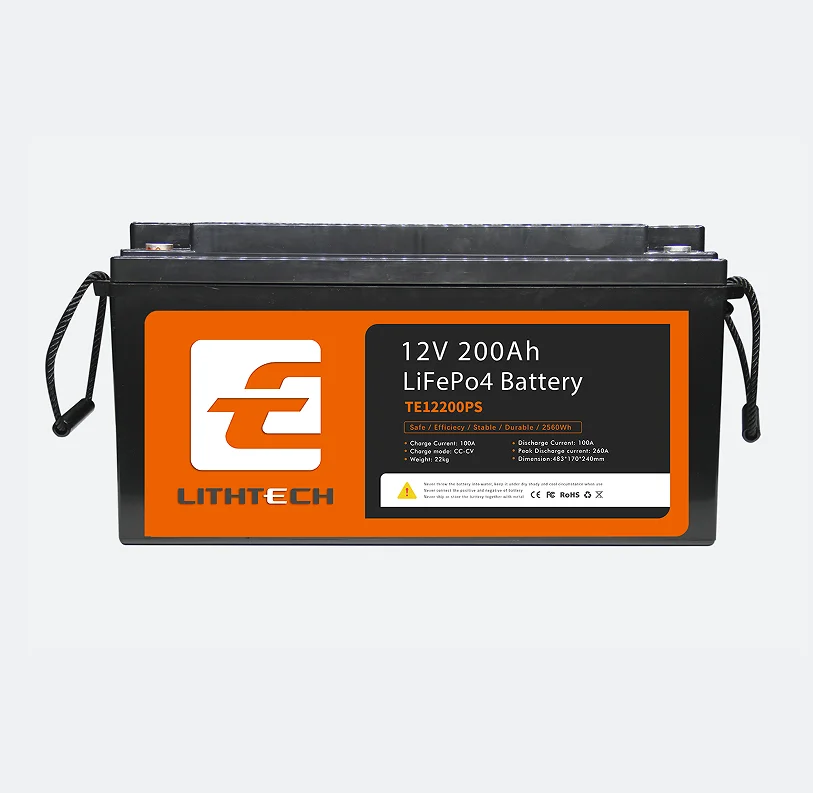 OEM Lead-Acid Replacement Lifepo4 Lithium 12.8V 200Ah ABS Reinforced Rechargeable Battery