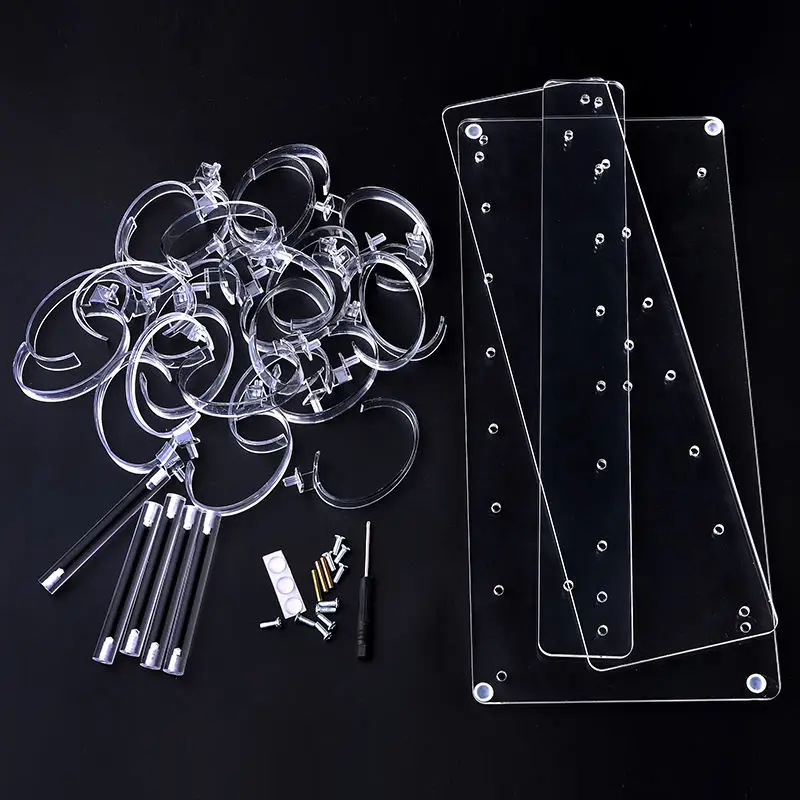 Premium Decorative Desktop Clear Acrylic Watch Shop Display Stand Jewelry Wristwatch Case Showcase Watch Display Bracelet Holder
