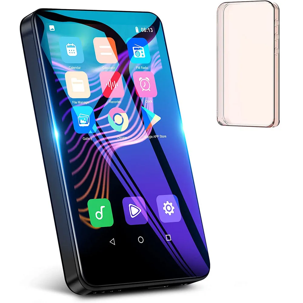 Large Touch Screen Type-C Music Player with APP Store Video Movie Playback MP3 MP4 Player support Multi- language