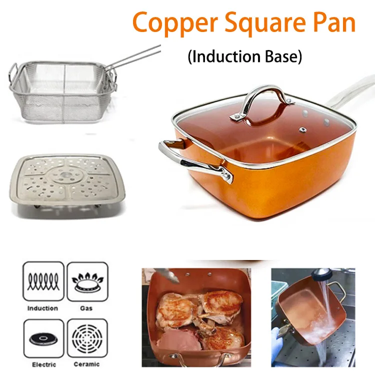 Aluminium Square Kitchen Ware Set Multifunction Kitchen Cooking Ware Set