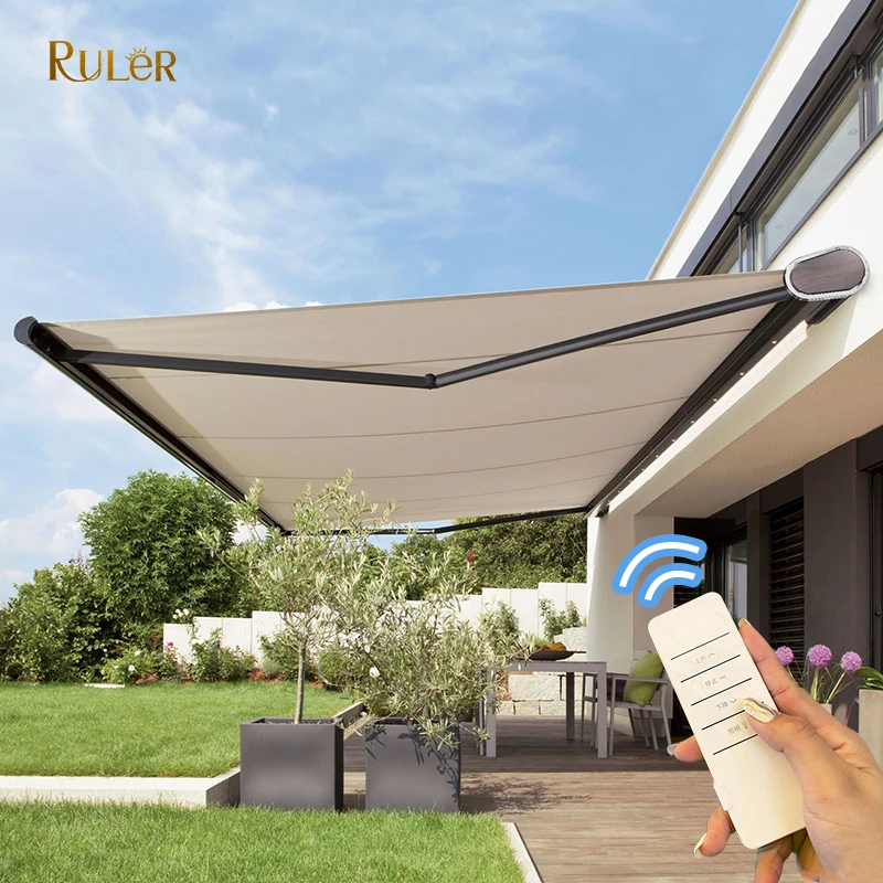  Wholesale Awning Cassette Retractable Customized Aluminum Full Motorized OUTDOOR FOLDING