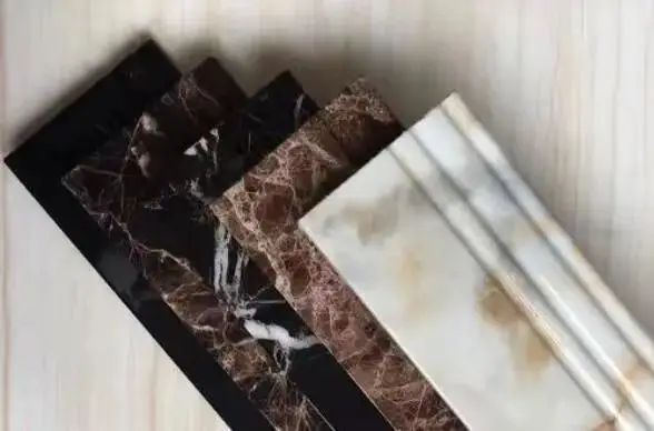 Customized Marble Base Board Natural Stone Base Building Corner Door Frame Decor New Design Skirting Marble Skirting Tiles