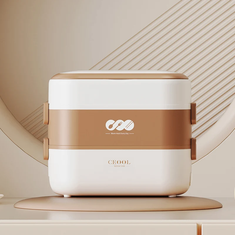 2L Food Warmer Cooking Crockpot Electric Lunch Box Portable Food Warmer Electric Tiffin Box Lunch