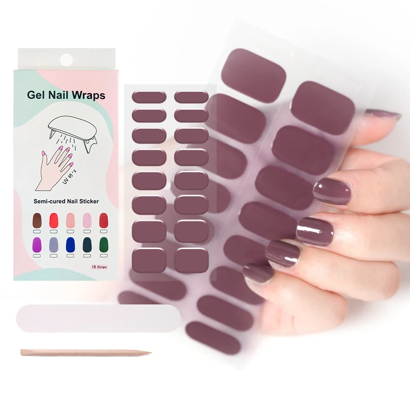  Полупрочный гель Beautysticker наклейка для ногтей УФ-лампа гель-наклейка OEM в