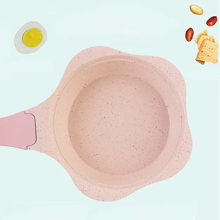 *baby auxiliary food pot non stick pot with three colour one frying pan and one soup milk pot