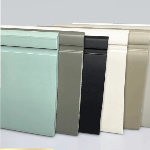 Flexible Vinyl Rubber Baseboard Profile PVC Skirting Baseboard Trim