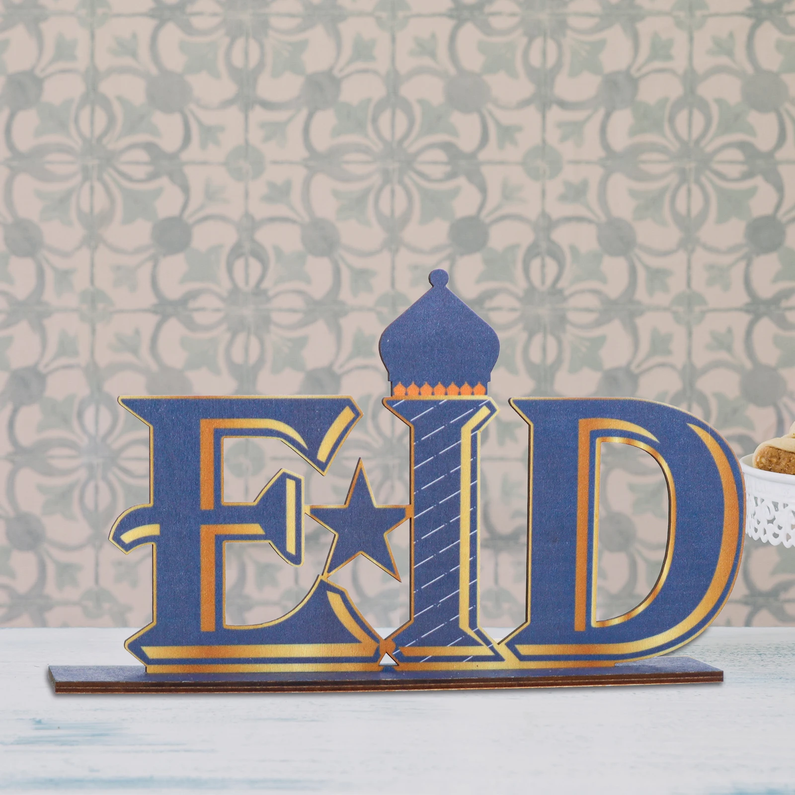 3pcs ply wood islamic home decoration sign EID Mubarak mosque Islamic Ramadan kareem decoration