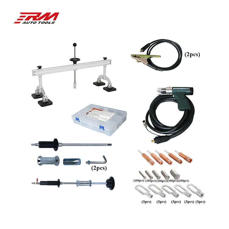 RM aluminium (Al) dent puller machine for car body sheet metal collision repair equipment spot welder